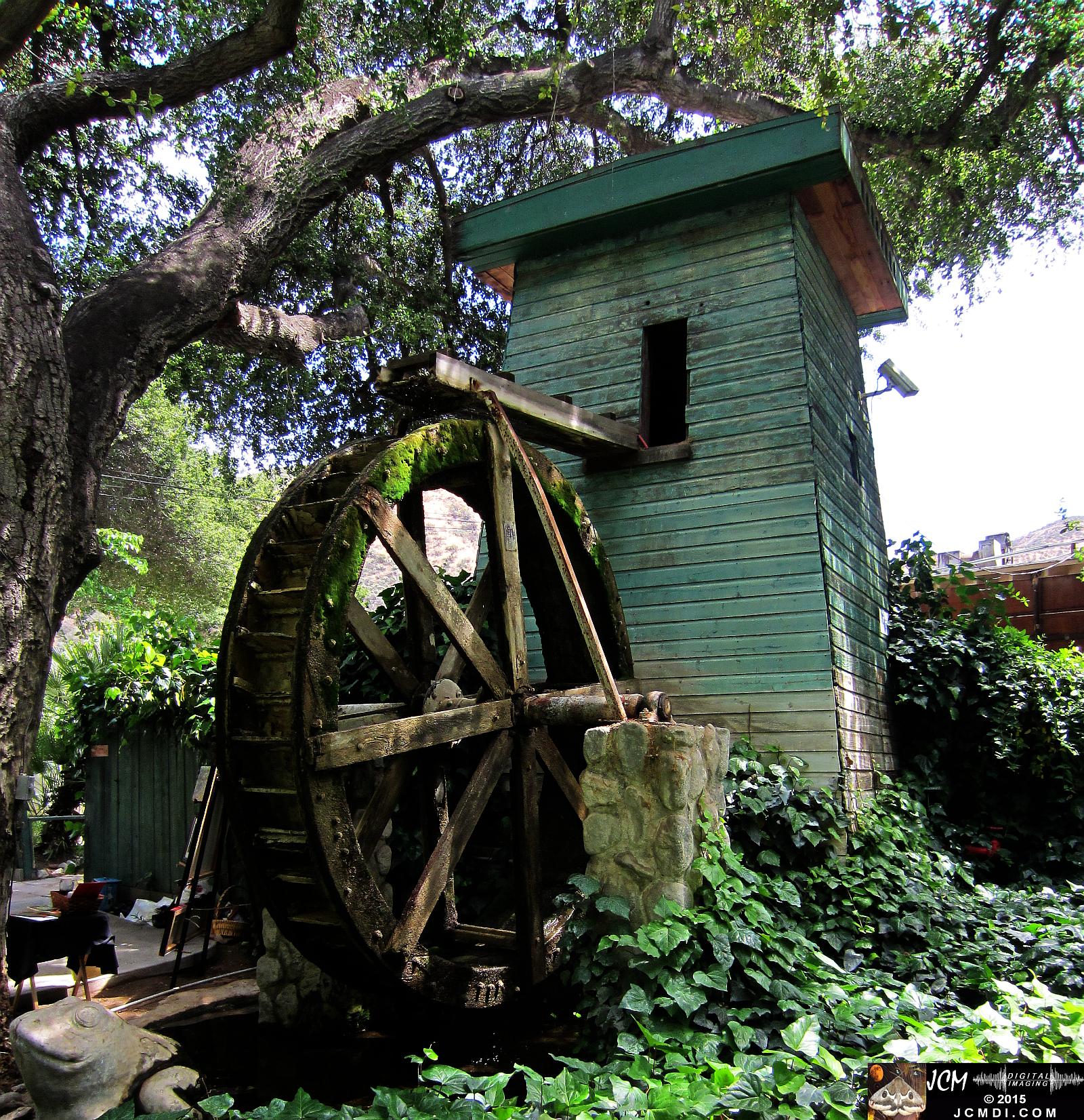 Le Chene waterwheel and millhouse